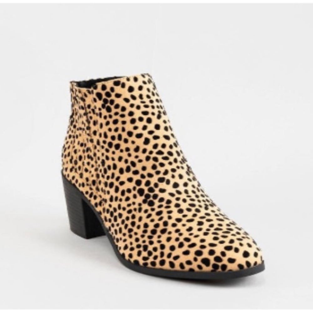 - Nwob Leopard Print Booties Size 10 - image 1